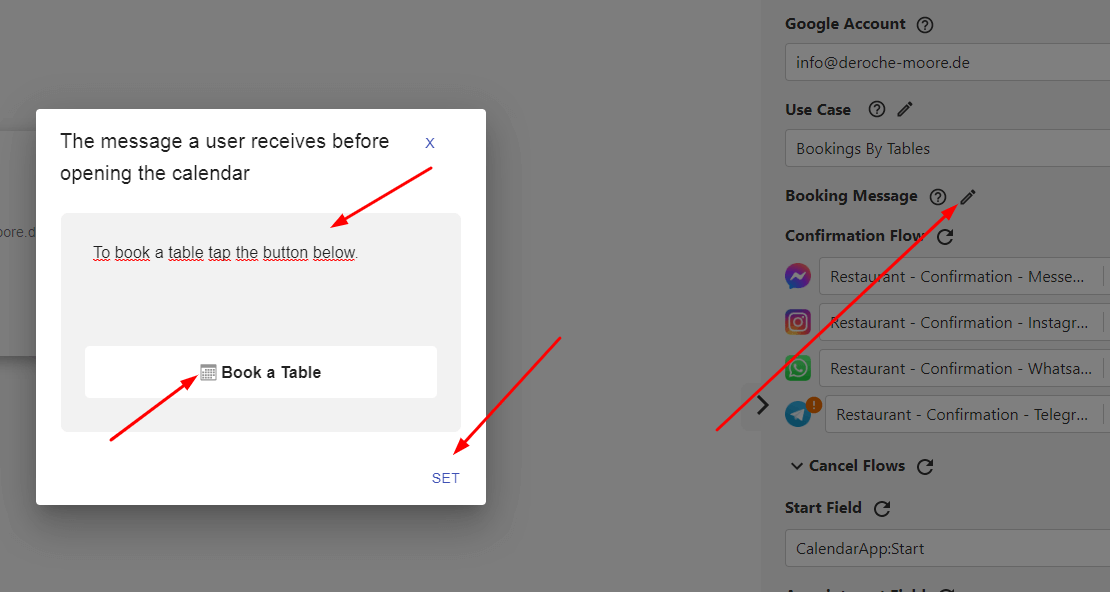 Change your booking message into something meaningful.png