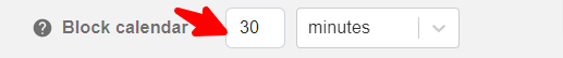 Block your calendar to receive appointments on short notice
