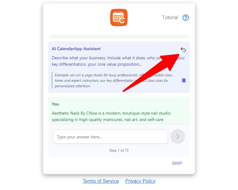 Click this icon to reanswer the question