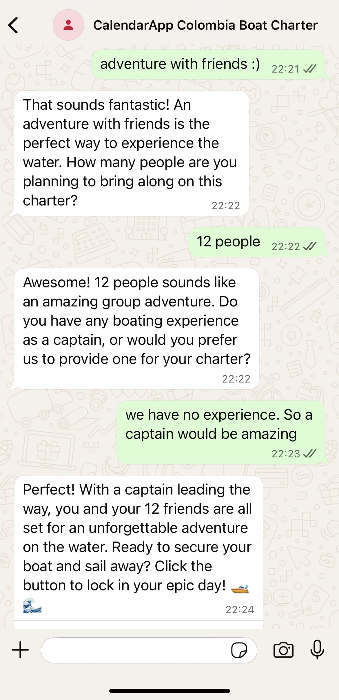 Boat Charter How many people